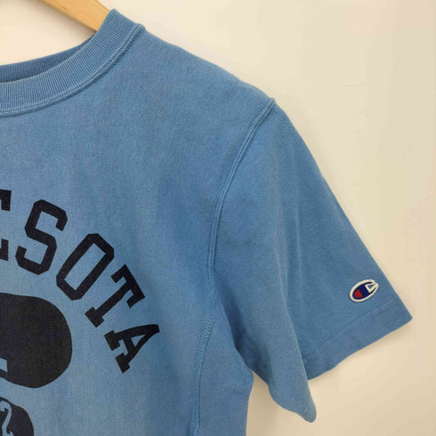 チャンピオン Champion 3段プリント 袖刺繍  MINNESOTA REVERSE WEAVE T-SHIRT ミネソタ リバースウィーブ Tシャツ メンズ import:M